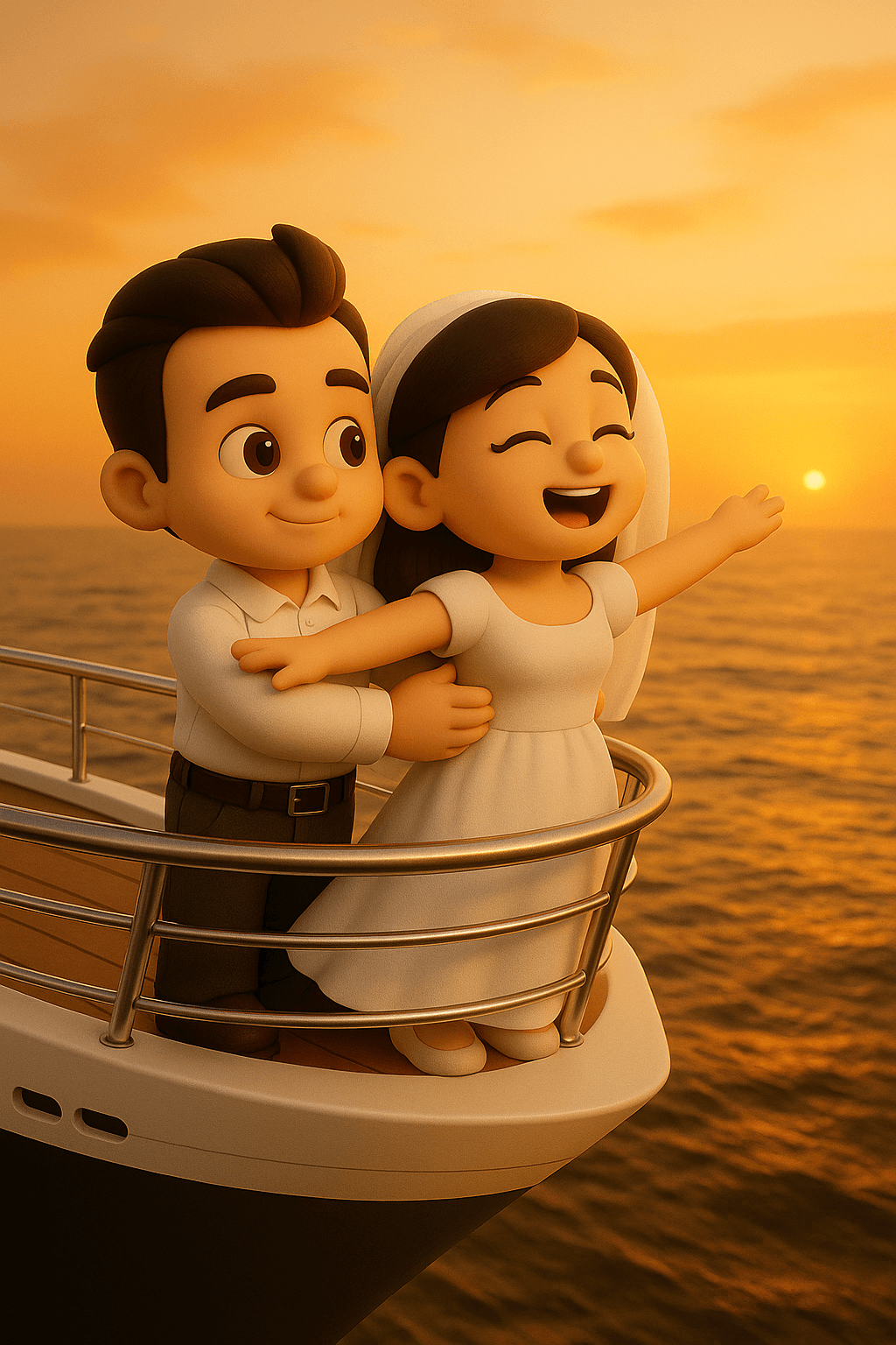 "Titanic" Pose Parody