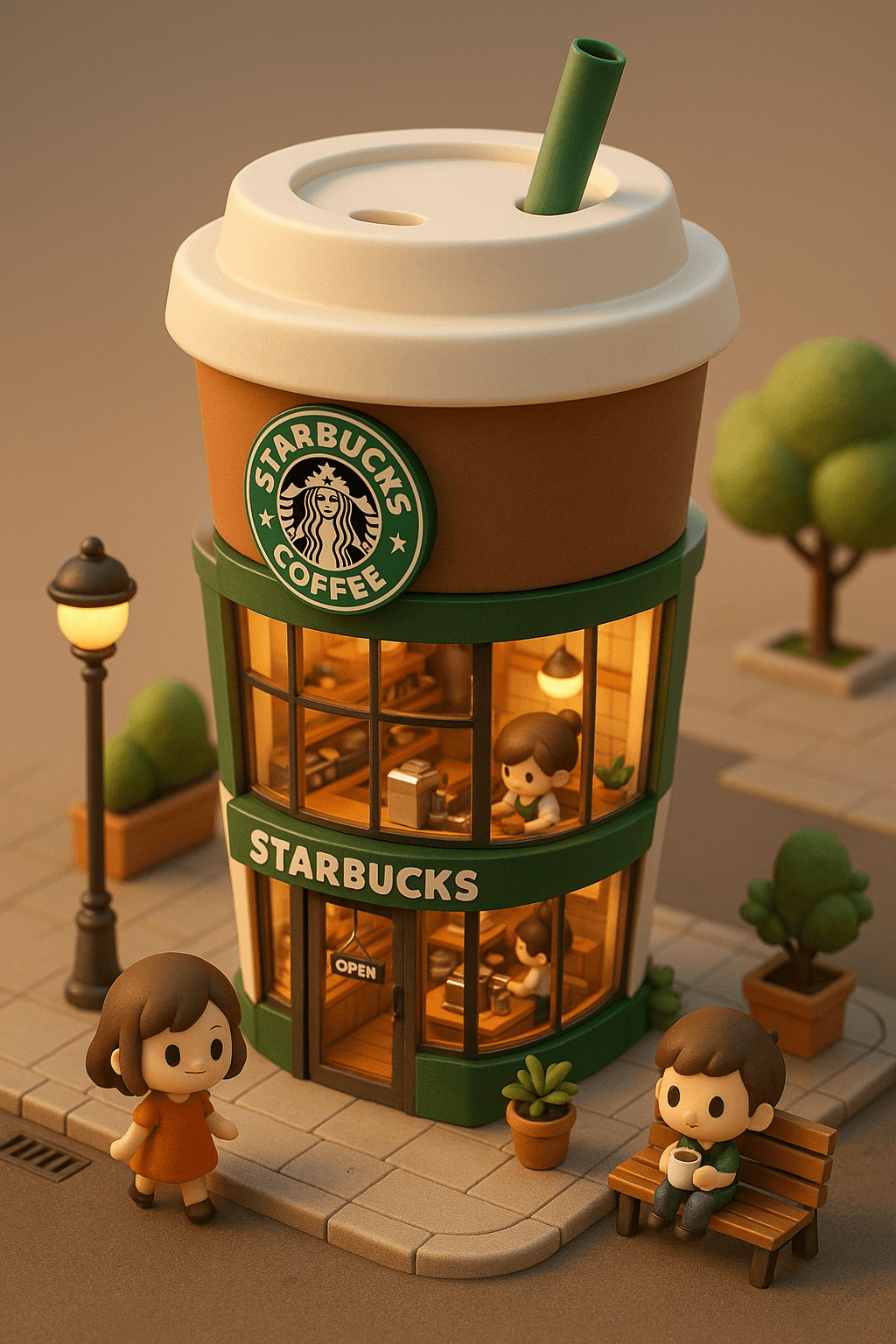 Miniature 3D Building