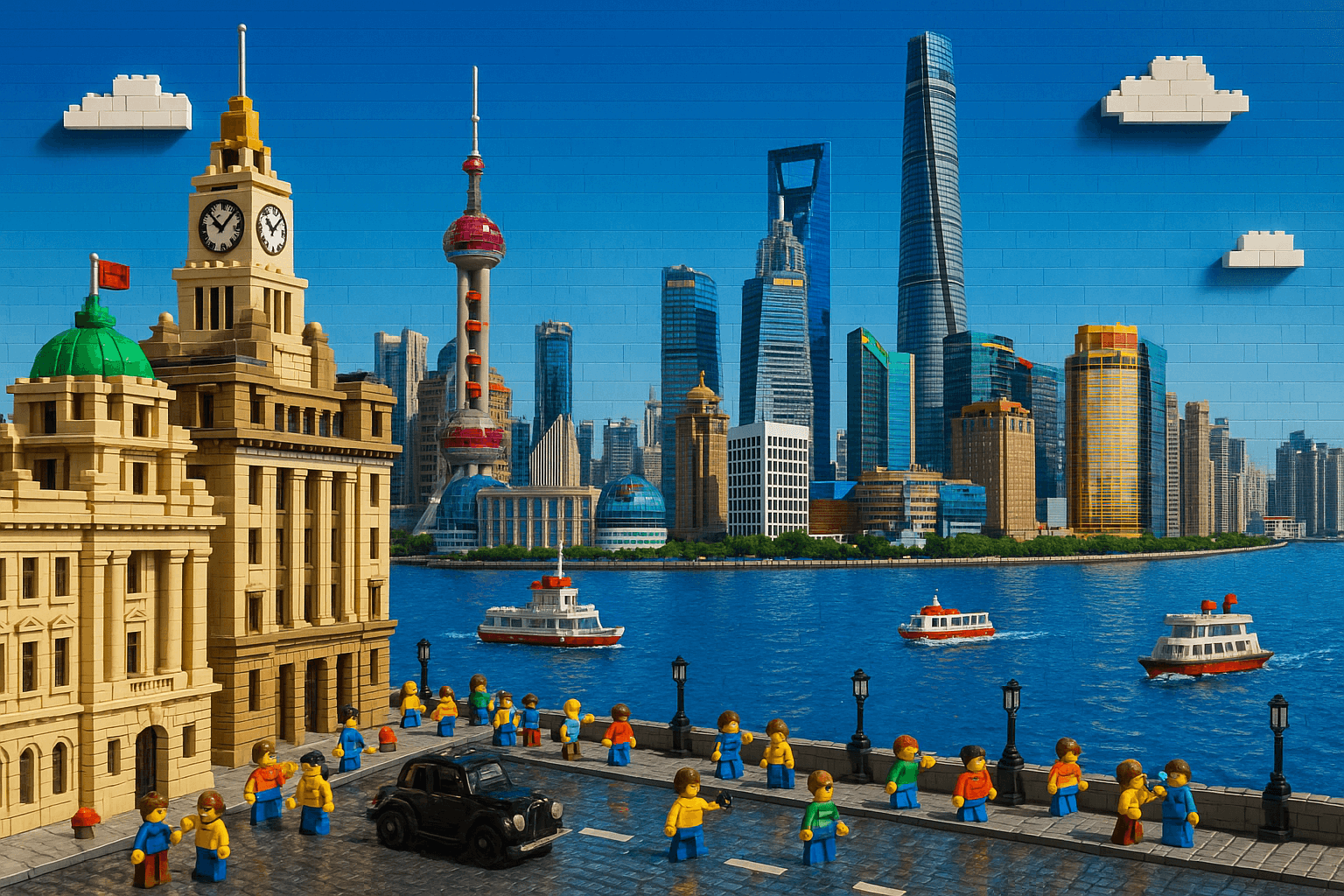 Lego Cityscape (Shanghai Bund)